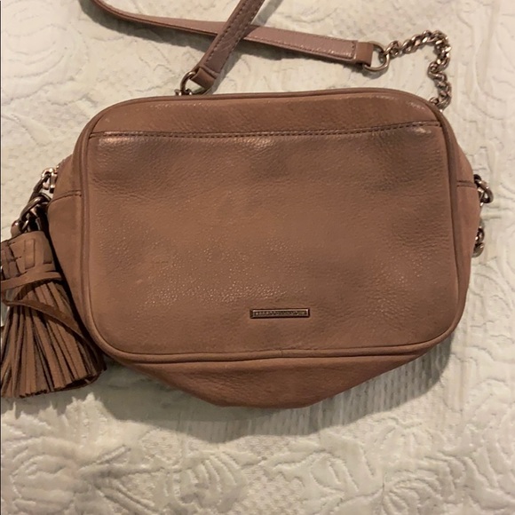 Rebecca Minkoff Suede Taupe Crossbody - Picture 2 of 4